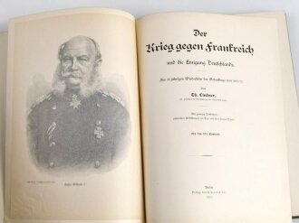 "Der Krieg gegen Frankreich und die Einigung Deutschlands", datiert 1912, 163 Seiten, DIN A4