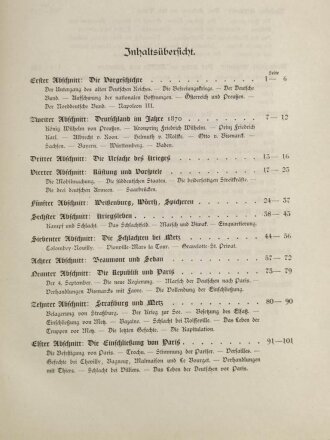 "Der Krieg gegen Frankreich und die Einigung Deutschlands", datiert 1912, 163 Seiten, DIN A4