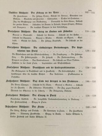 "Der Krieg gegen Frankreich und die Einigung Deutschlands", datiert 1912, 163 Seiten, DIN A4