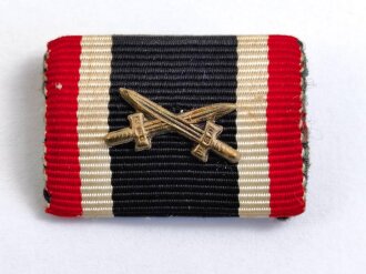 Bandspange Kriegsverdienstkreuz 2. Klasse mit Schwertern, Breite 25 mm