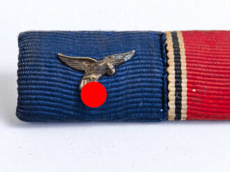 3er Bandspange eines Luftwaffensoldten mit Auflage und...