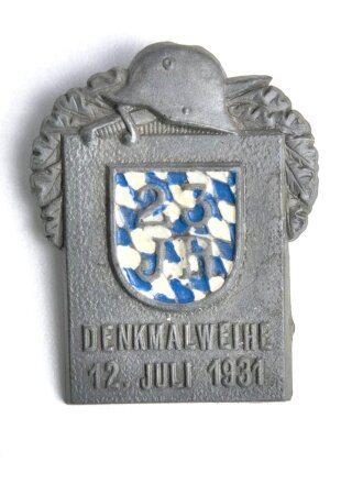 Blechabzeichen, Denkmalweihe Infanterie Regiment 23 am...