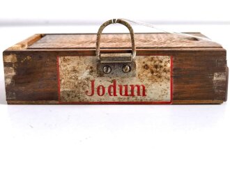 "Jodum" Holzkasten Originallack, ungereinigt....