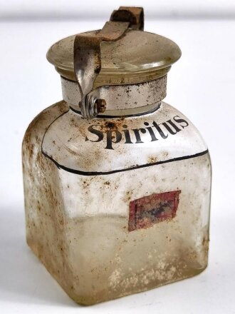 "Spiritus" Flasche, ungereinigt. Gehört...