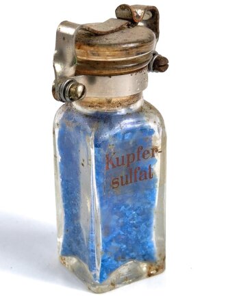 "Kupfersulfat" Flasche, ungereinigt....