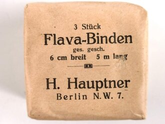 3 Stück " Flava-Binden" H.Hauptner Berlin,...