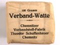 "100 Gramm Verband Watte" Chemnitzer Verbandstoff Fabrik Theodor Schuffenhauer, gehört so unter anderem in  den " "Veterinär Arzneikasten 18/27" der Wehrmacht