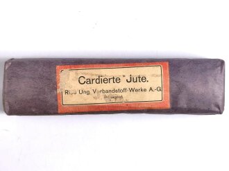 Cardierte Jute" verbandstoff Werke Budapest,...