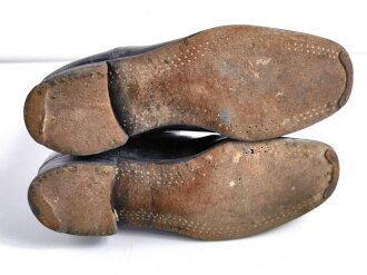 Paar Stiefel für Offiziere der Wehrmacht, ungereinigtes Paar in gutem Zustand, Sohlenlänge 30cm