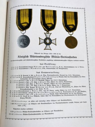 "Die Württemberger im Weltkrieg" datiert 1928, 839 Seiten, über DIN A4, gebraucht