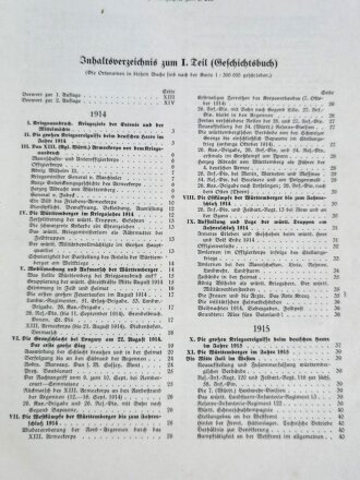 "Die Württemberger im Weltkrieg" datiert 1928, 839 Seiten, über DIN A4, gebraucht