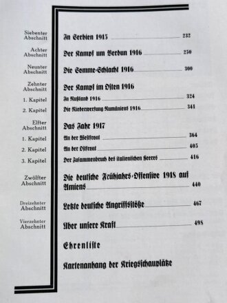 "Wir Kämpfer im Weltkrieg" datiert 1929, ca. 530 Seiten und Anhänge, über DIN A4, gebraucht