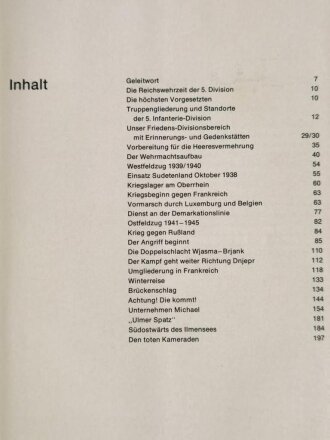 "Der Weg der 5. Infanterie- und Jäger-Division 1921-1945" 199 Seiten, DIN A5, gebraucht