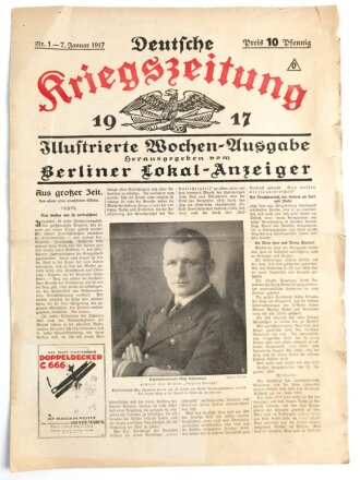 Deutsche Kriegszeitung 1917 - Illustriete Wochen-Ausgabe...