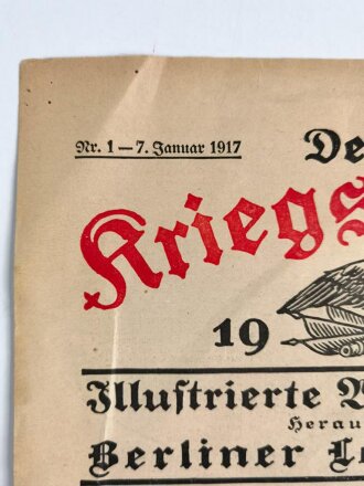 Deutsche Kriegszeitung 1917 - Illustriete Wochen-Ausgabe...