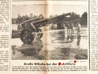 "Das Schwarze Korps" Zeitung der Schutzstaffeln der NSDAP, Berlin 5. September 1940, geknickt