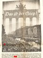 "Das Schwarze Korps" Zeitung der Schutzstaffeln der NSDAP, Berlin 5. September 1940, geknickt