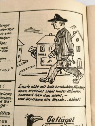 16 seitiges Heft " Weihnachtsfeier des Wehrbezirkskommandos und Wehrmeldeamtes Erfurt 21. Dezember 1940" DIN A4