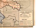 Deutschland nach 1945, Germany: Karte der Besatzungs-Zonen, Maße: 42 x 52 cm, stärker gebraucht