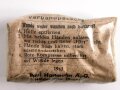 Verbandpäckchen für einen Verbandkasten, kleine Ausführung, Originalverpackt, datiert 1943