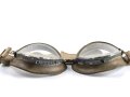 Kradmelderbrille Wehrmacht, defekt, alte Reparatur, Band elastisch