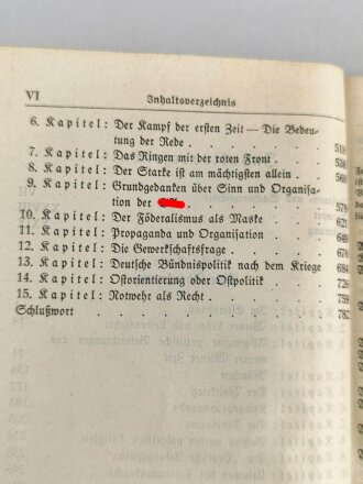 Adolf Hitler "Mein Kampf" kleine, rote " Tornisterausgabe" von 1940