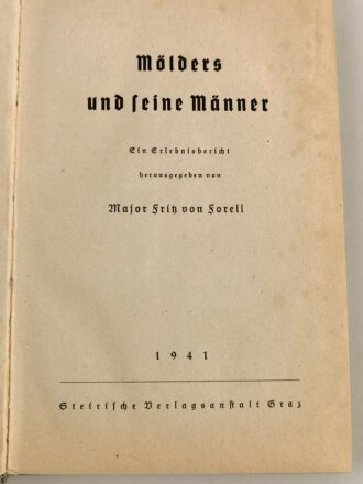 "Mölders und seine Männer" 216 Seiten, DIN A5, gebraucht