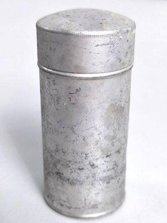 Rasierseifenbehälter Aluminium, ungebraucht aus...