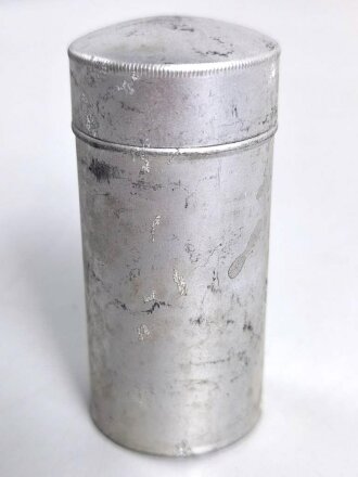 Rasierseifenbehälter Aluminium, ungebraucht aus...