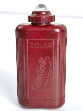 Taschenlampe aus roter Preßmasse " Zeiler...