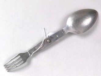 Gabel/ Löffel Komination Wehrmacht aus Aluminium, datiert 1940