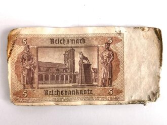 Bündel Geldscheine " 5 Reichsmark"...
