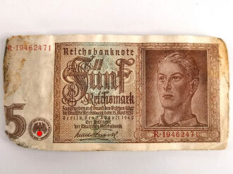 Bündel Geldscheine " 5 Reichsmark"...