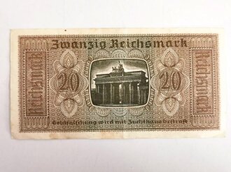 Reichsbanknote 20 Reichsmark aus der Zeit des 2.Weltkrieg