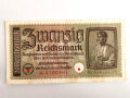 Reichsbanknote 20 Reichsmark aus der Zeit des 2.Weltkrieg