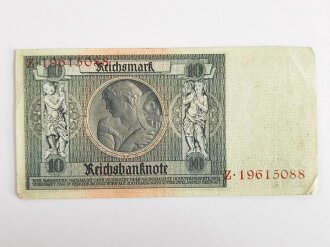 Reichsbanknote 10 Reichsmark aus der Zeit des 2.Weltkrieg