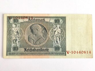 Reichsbanknote 10 Reichsmark aus der Zeit des 2.Weltkrieg