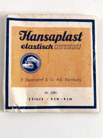 Pack " Hansaplast elastisch 3 Stück a 6x6cm"