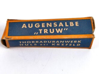 Tube "TRUW Augensalbe" in der originalen Umverpackung, Länge dieser10cm