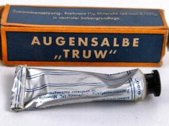 Tube "TRUW Augensalbe" in der originalen Umverpackung, Länge dieser10cm