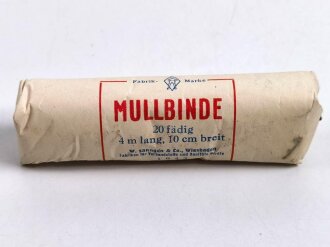 "Mullbinde" datiert 1943, Breite 10cm