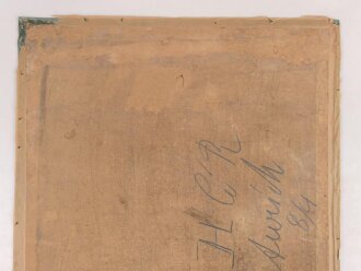 Schiesspreis Preussen, Infanterie Regiment 78. Erhabene Pappe auf Seide, Maße 68x85cm, das "Pickelhaubenemblem" liegt lose auf. Sehr dekorativ