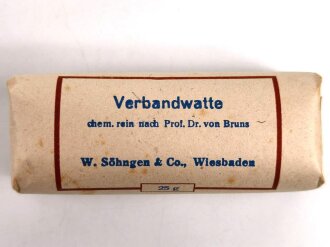 Pack " Verbandwatte" 25g, "Wundwatte...