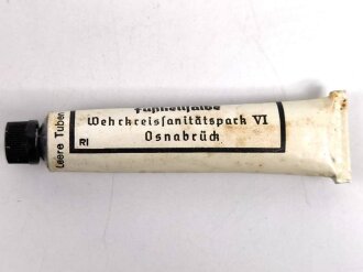 Tube "Fußheilsalbe" Wehrmacht , ungereinigt