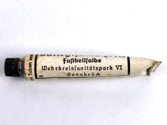 Tube "Fußheilsalbe" Wehrmacht , ungereinigt