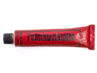 Tube "Fußschweißsalbe" Wehrmacht , ungereinigt