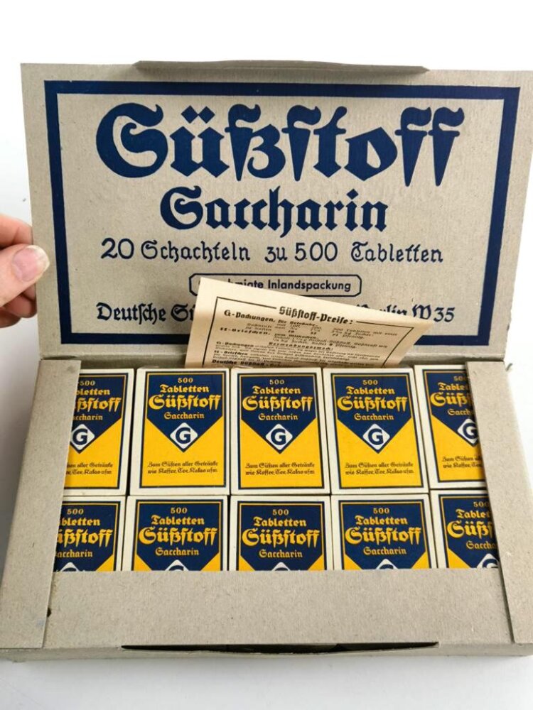Süßstofftabletten, einzeln verpackt, 500x2er