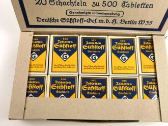 Kompletter Karton mit 20 Schachteln "500 Tabletten...