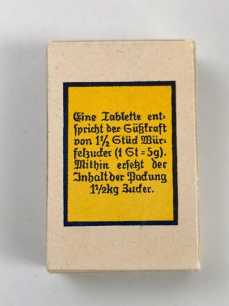 Pack "200 Tabletten Süßstoff Saccarin" ungeöffnet. Ein ( 1 ) Stück aus der originalem Umverpackung