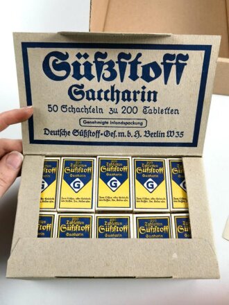 Pack "200 Tabletten Süßstoff Saccarin" ungeöffnet. Ein ( 1 ) Stück aus der originalem Umverpackung